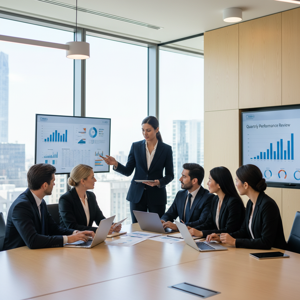 Professional business team consulting